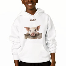Personalisierte Landtiere Baby Pig. Schwein