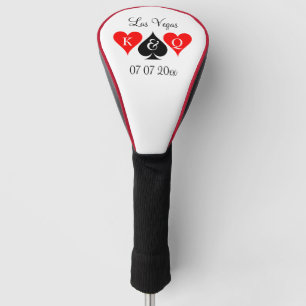 Personalisierte Las Vegas Hochzeitsgolfdecke  Golf Headcover