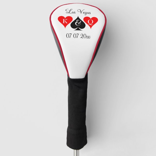 Personalisierte Las Vegas Hochzeitsgolfdecke  Golf Headcover (Vorderseite)