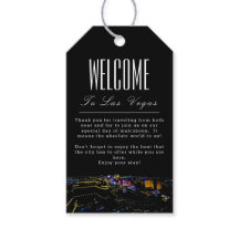 Personalisierte Las Vegas Skyline Begrüßungsmarke
