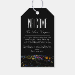 Personalisierte Las Vegas Skyline Begrüßungsmarke Geschenkanhänger