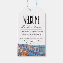 Personalisierte Las Vegas Skyline Begrüßungsmarke Geschenkanhänger