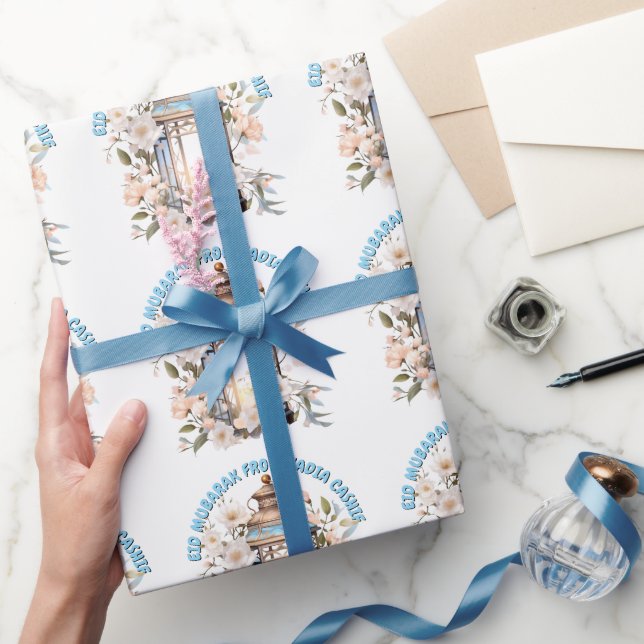 Personalisierte Laterne Eid Mubarak Geschenkpapier (Schenken)