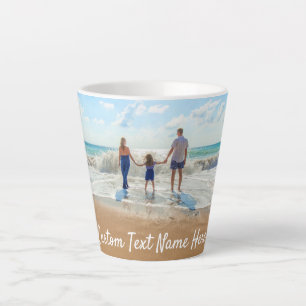 Personalisierte Latte-Tasse des Fotos mit benutzer Milchtasse