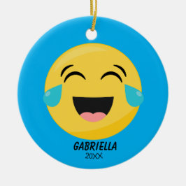 Personalisierte Laughout Loud Emoji Ornament