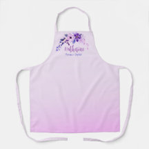 Personalisierte Lavendel Elegance Stylist Schürze