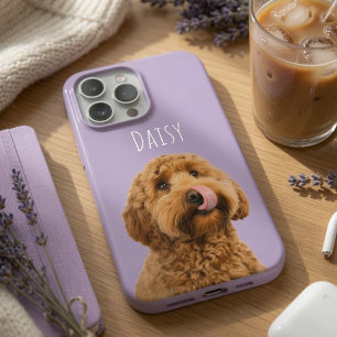 Personalisierte Lavendel-Hundefoto individuell Case-Mate iPhone Hülle