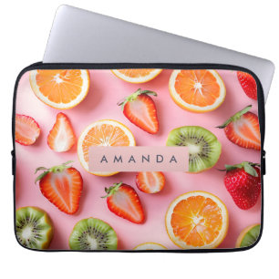 Personalisierte lebhafte Sommerfruchtmischung Laptopschutzhülle