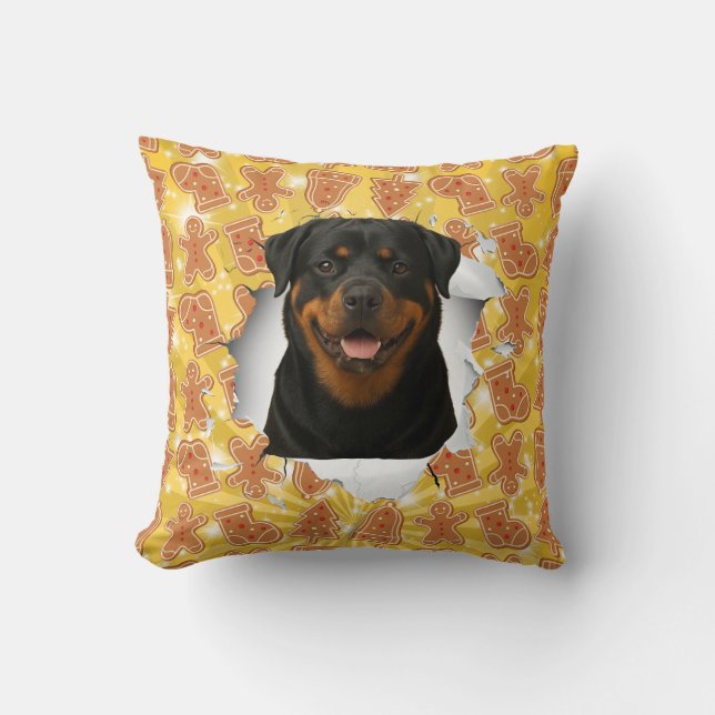 Personalisierte Lebkuchen-Haustier-Pop-out-Kissen Kissen (Vorderseite)