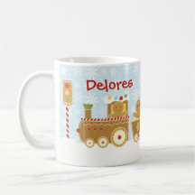 Personalisierte Lebkuchen-Zug-WeihnachtsTasse
