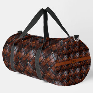 Personalisierte Leder-Optik-Tasche Duffle Bag