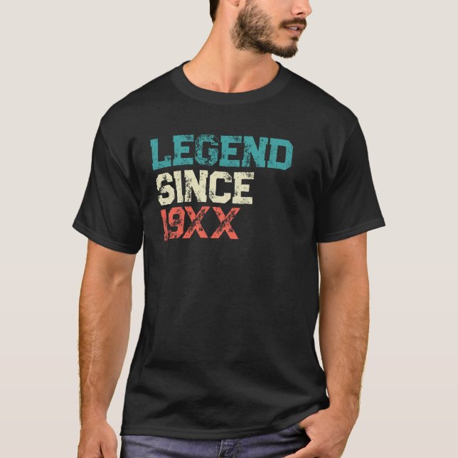 Personalisierte Legende Geburtstag T-Shirt (Vorderseite)