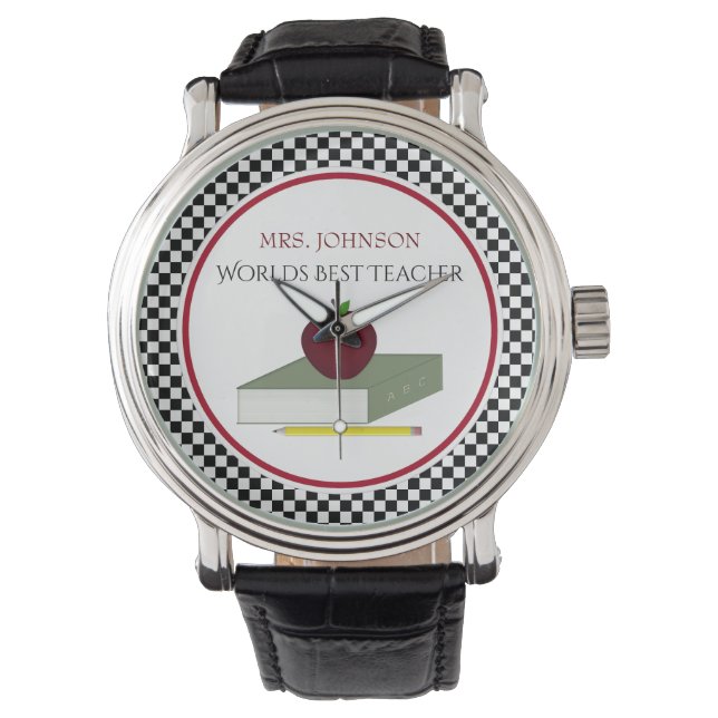 Personalisierte Lehrer beobachten Armbanduhr (Vorderseite)
