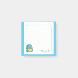 Personalisierte Lehrer Kawaii-Rucksack-Haftnotizen Post-it Klebezettel