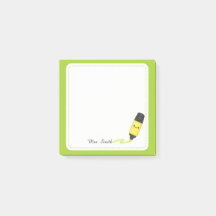 Personalisierte Lehrer Kawaii Textmarker-Haftnotiz