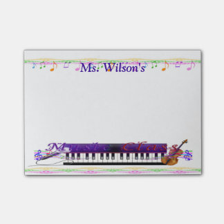 Personalisierte Lehrer-Musik-Klasse Posten-it® Post-it Klebezettel
