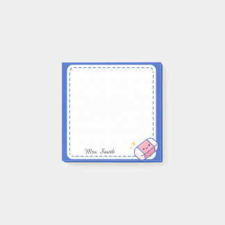 Personalisierte Lehrer Süße Kawaii Radiergummi Kle Post-it Klebezettel
