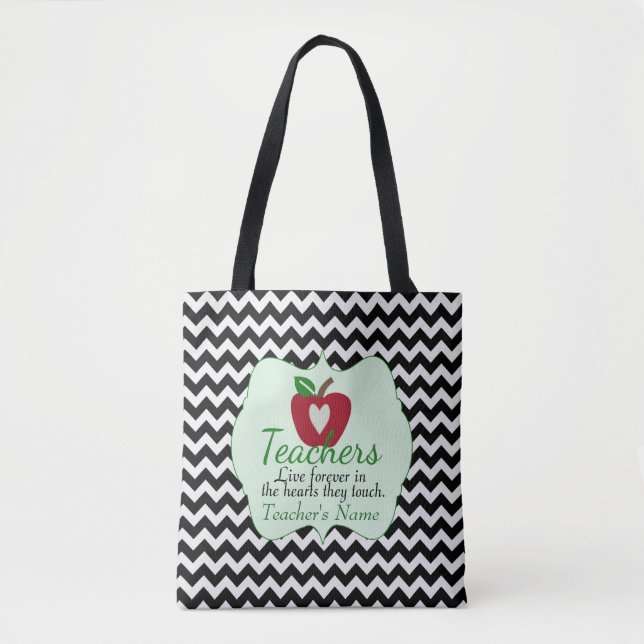 Personalisierte Lehrer-Taschen-Tasche Tasche (Vorderseite)
