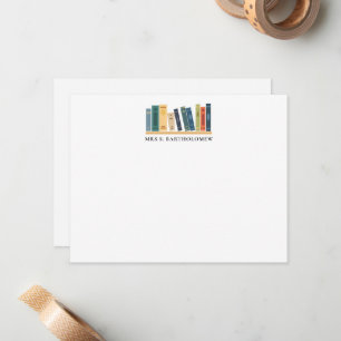 Personalisierte Lehrerbeschwerde Buchliebhaber  Mitteilungskarte