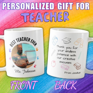 Personalisierte Lehrerbewertung der modernen Schul Kaffeetasse