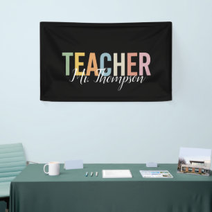 Personalisierte Lehrererkennungs- Zurück zur Schul Banner