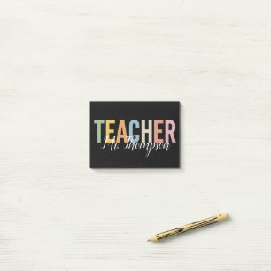 Personalisierte Lehrererkennungs- Zurück zur Schul Post-it Klebezettel