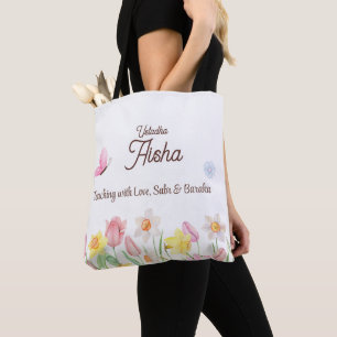 Personalisierte Lehrertasche mit Blumenmuster Tasche