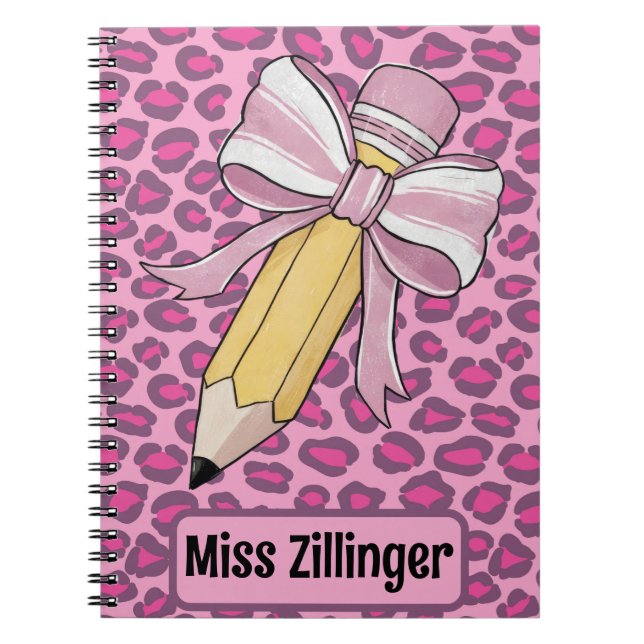 Personalisierte Lehrerwertung Stift mit Bogen Notizblock (Vorderseite)