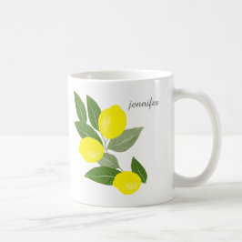 Personalisierte Lemon-Tasse Kaffeetasse