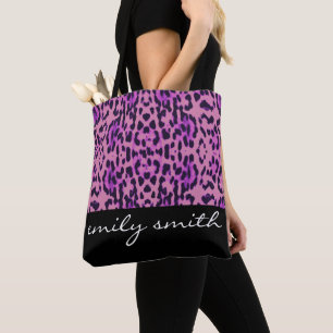 Personalisierte Leopardenmuster-Tasche Tasche