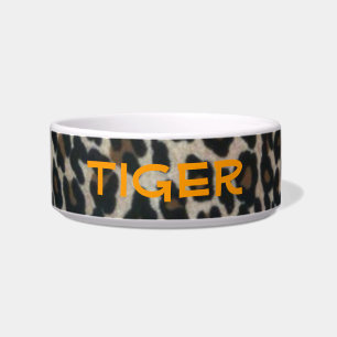 Personalisierte Leopardrucke Napf