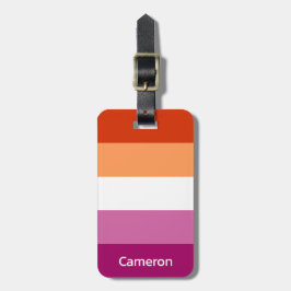 Personalisierte lesbische Flagge Gepäckanhänger