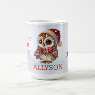 Personalisierte Leser Funny Owl Kaffeetasse