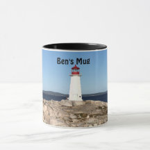 Personalisierte Leuchtturm-Tasse