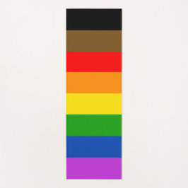 Personalisierte LGBTQ - Farbinklusive Flagge Yogamatte