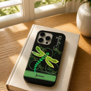 Personalisierte Libelle (grün) Case-Mate iPhone 14 Pro Max Hülle