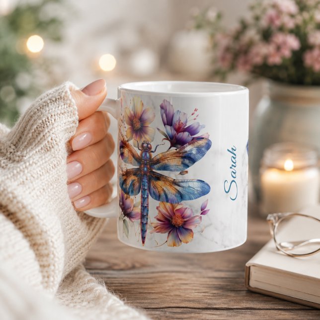 Personalisierte Libelle-Tasse Kaffeetasse (Von Creator hochgeladen)