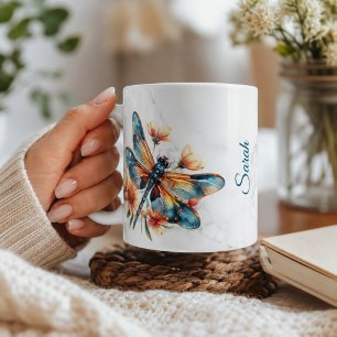 Personalisierte Libelle-Tasse Kaffeetasse