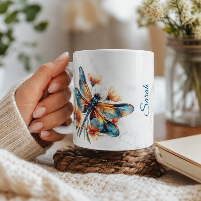 Personalisierte Libelle-Tasse Kaffeetasse (Von Creator hochgeladen)
