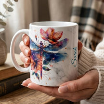 Personalisierte Libelle-Tasse