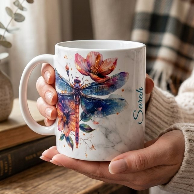 Personalisierte Libelle-Tasse Kaffeetasse (Von Creator hochgeladen)
