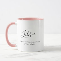 Personalisierte Libra Zodiac-Zeichen Name und Merk