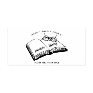 Personalisierte Library Briefmarke Read It Liebe R Gummistempel