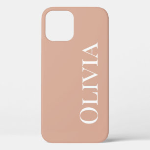 Personalisierte Lichtwüste Orange Moderne Typograf Case-Mate iPhone Hülle
