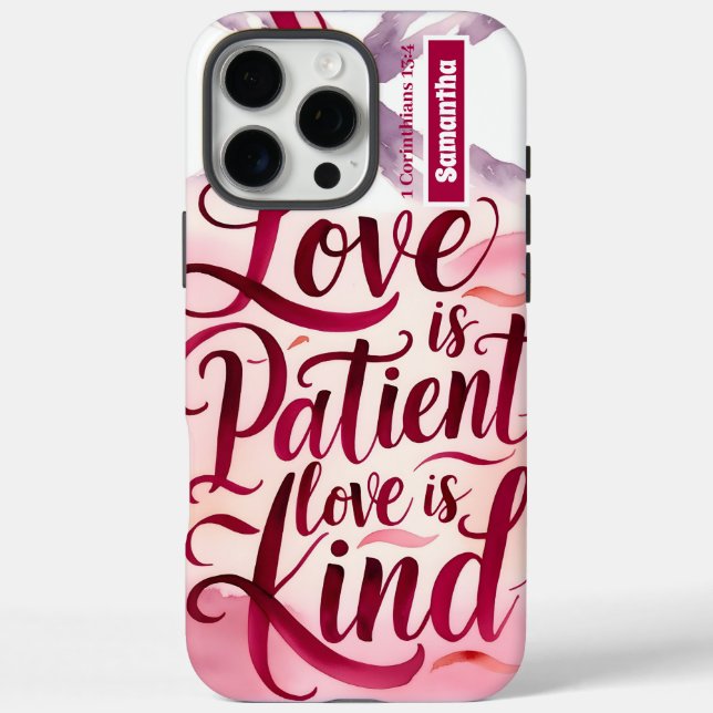 Personalisierte Liebe Christlich iPhone 16 Pro Max Hülle (Rückseite)