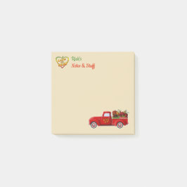 Personalisierte Liebe des hitzestückenden Rotlastw Post-it Klebezettel