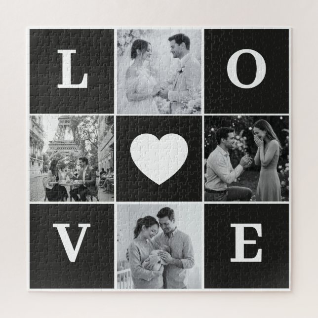 Personalisierte "LIEBE" Fotocollage (Vertikal)