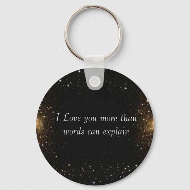 Personalisierte Liebe Geschenkideen, schwarz, weiß Schlüsselanhänger (Vorderseite)