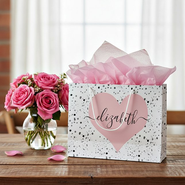 Personalisierte Liebe Große Geschenktüte (Von Creator hochgeladen)