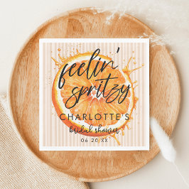 Personalisierte Liebe im First Spritz Brautparty Serviette